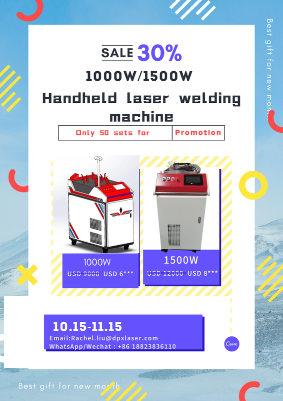 1000W 1080nm Spawarka laserowa Ręczna nakładka chłodząca wodę